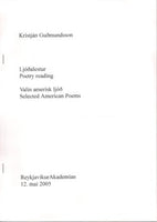 Valin Amerísk Ljóð Selected American Poems