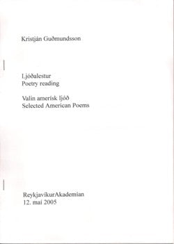 Valin Amerísk Ljóð Selected American Poems