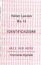 Italian Lesson No.13: Identificazione