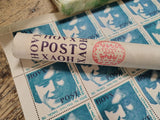 Hoax Post stamp sheet in tube