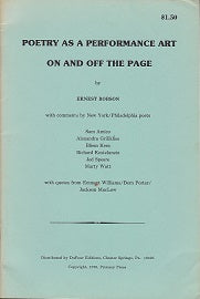 Poetry As A Performance Art On And Off The Page