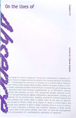 Soapbox #6.0  On the Uses of Absence