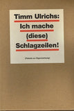 Ich Mache (Diese) Schlagzeilen!