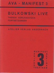 Bulkowski Live  Thesen Vorlesestück Fortsetzungen