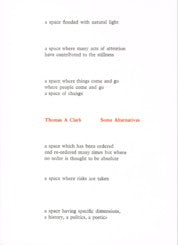 Little Critic Pamphlet No.11  Some Alternatives To The White Cube